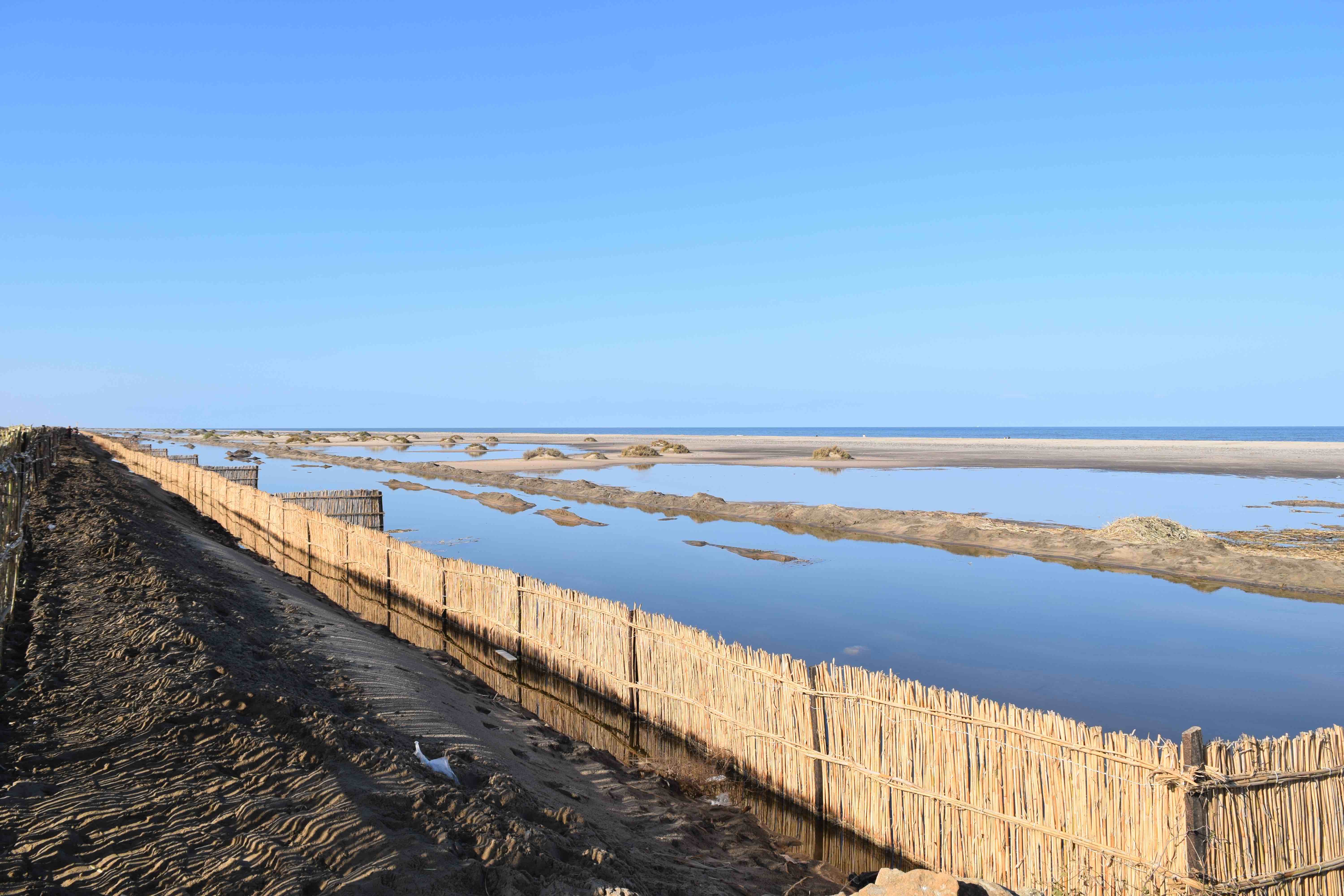 Protective measures are being deployed along the coast of the Nile Delta in Egypt.