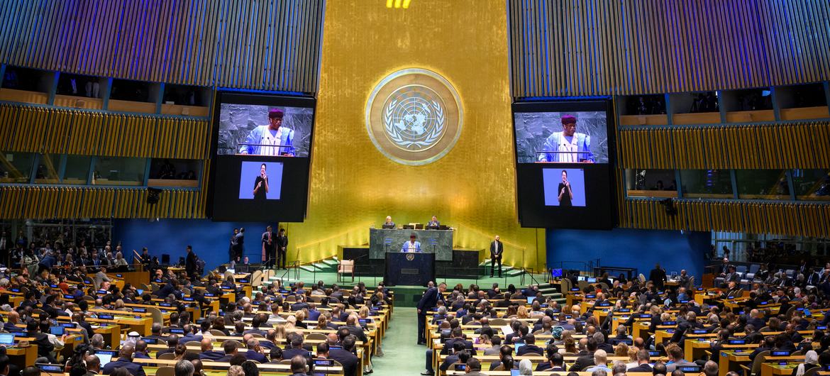 ©UN Photo/Loey Felipe UN General Assembly hall wide view